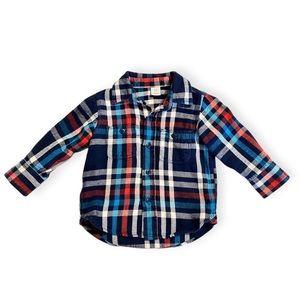Gap. Plaid shirt 12-18m